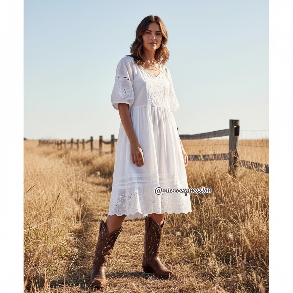 Frye Billy Stud Pull On Distressed Cowboy Boots - Picture 6 of 16